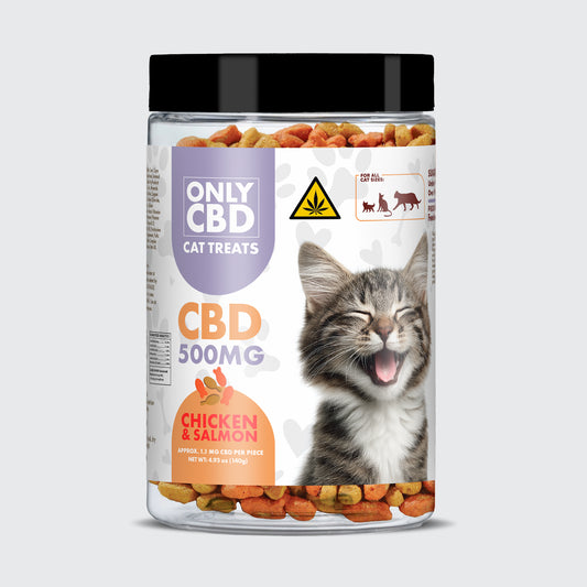 OnlyCBD CBD Cat Treats 500MG - Salmon and Chicken