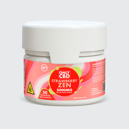 OnlyCBD CBD Gummies 5000MG - Strawberry Zen