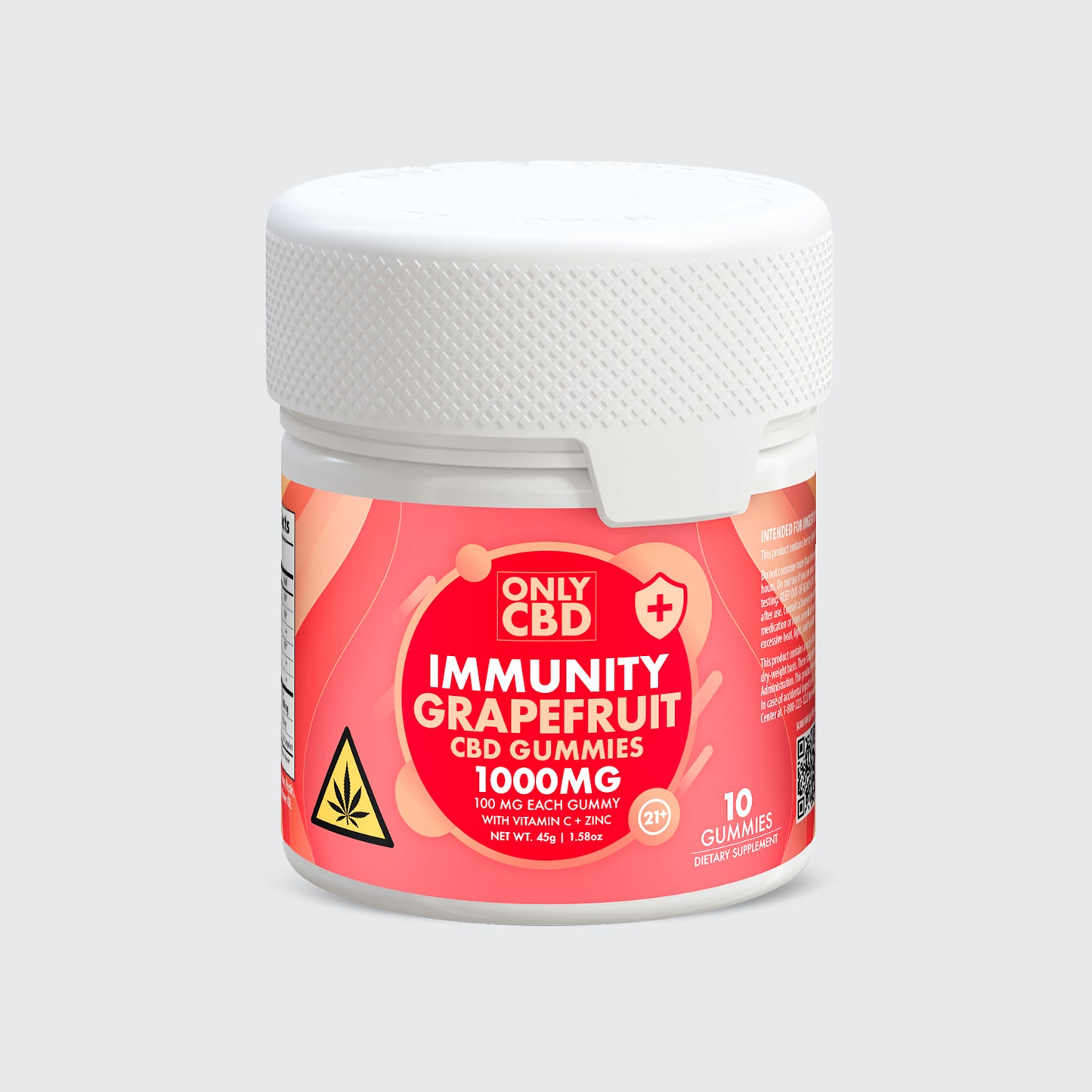 OnlyCBD CBD Gummies 5000MG - Immunity Grapefruit