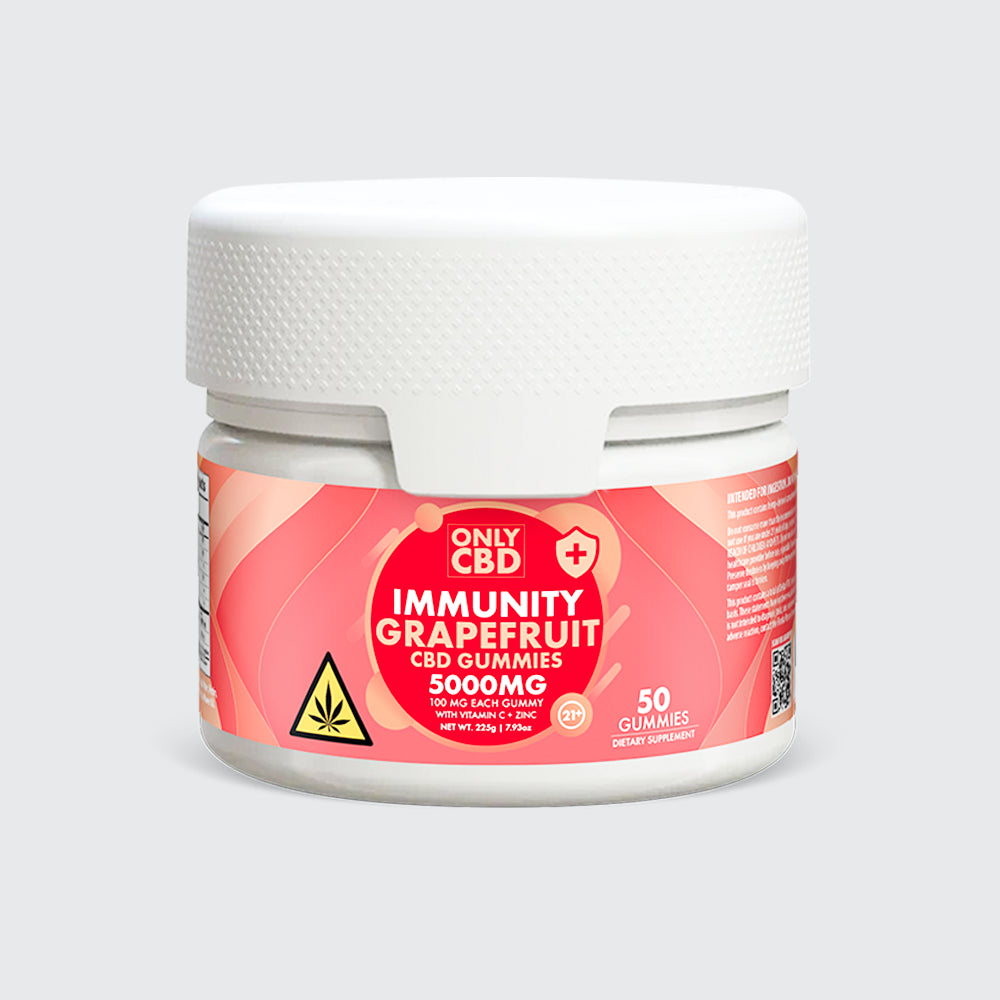 OnlyCBD CBD Gummies 5000MG - Immunity Grapefruit